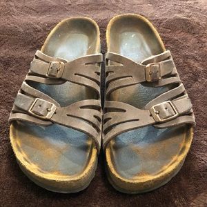 Leather Birkenstocks Soft Footbed Size 36 Narrow